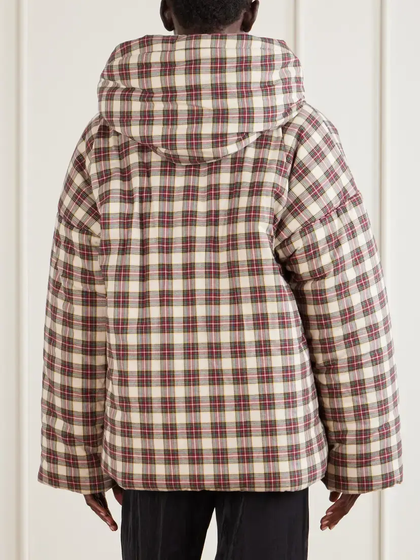 Dries Van Noten Hooded Checked Padded Cotton-flannel Jacket | Thumbnail 4 Dries Van Noten Hooded Checked Padded Cotton-flannel Jacket | Thumbnail 4
