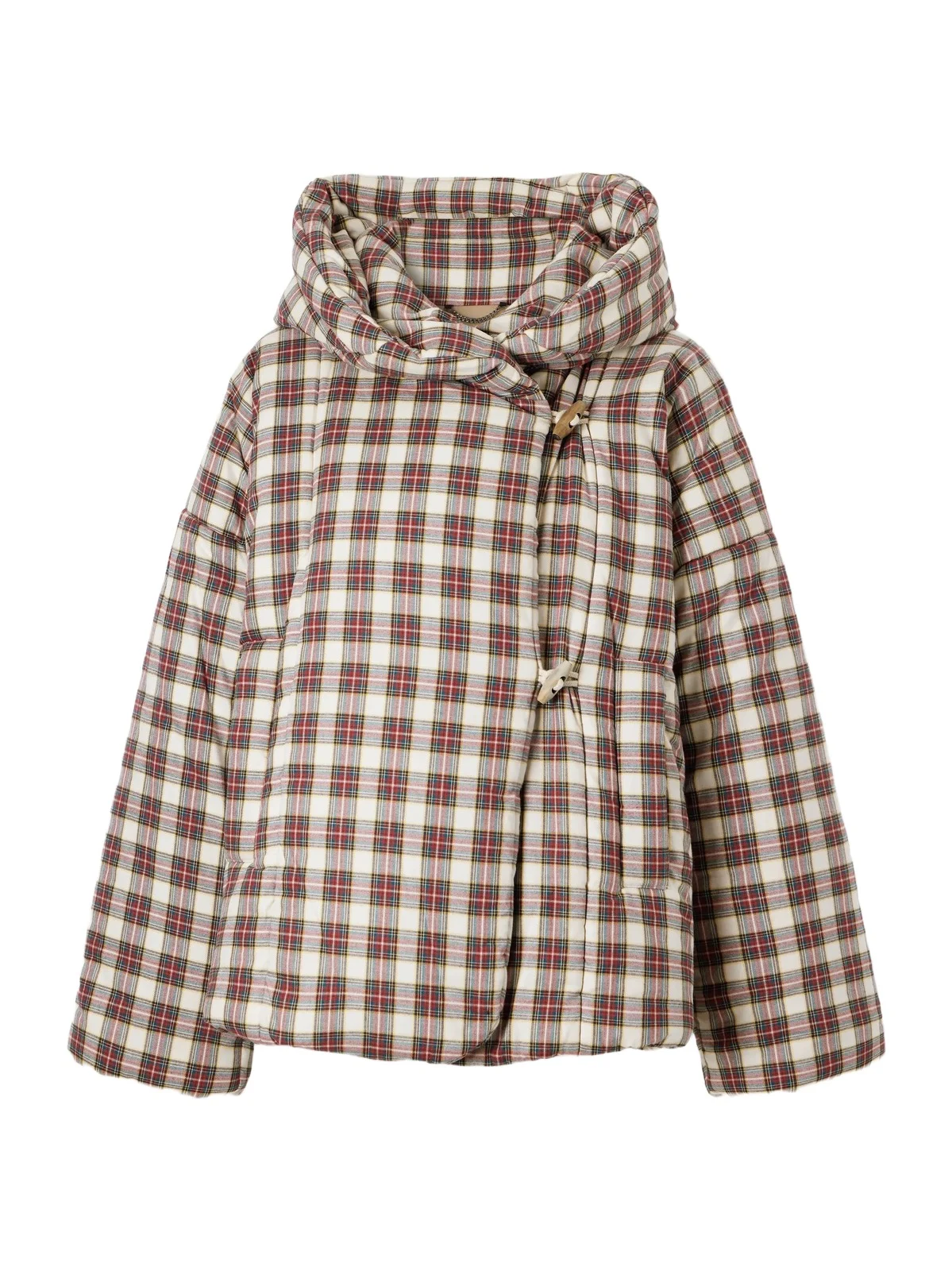 Hooded Checked Padded Cotton-flannel Jacket Hooded Checked Padded Cotton-flannel Jacket