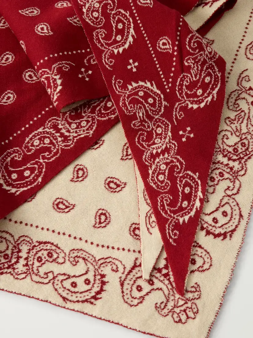 Guest In Residence The Wild Rag Cotton And Silk-blend Jacquard Scarf | Thumbnail 3 Guest In Residence The Wild Rag Cotton And Silk-blend Jacquard Scarf | Thumbnail 3