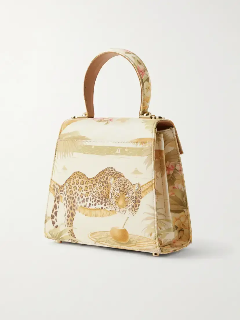 Ferragamo Leather-trimmed Printed Canvas Shoulder Bag | Thumbnail 4 Ferragamo Leather-trimmed Printed Canvas Shoulder Bag | Thumbnail 4