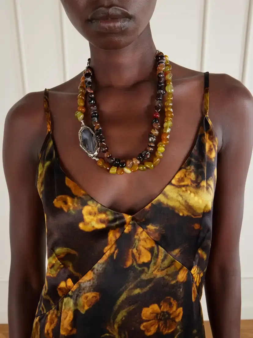 Dries Van Noten Silver-tone Multi-stone Necklace | Thumbnail 2 Dries Van Noten Silver-tone Multi-stone Necklace | Thumbnail 2