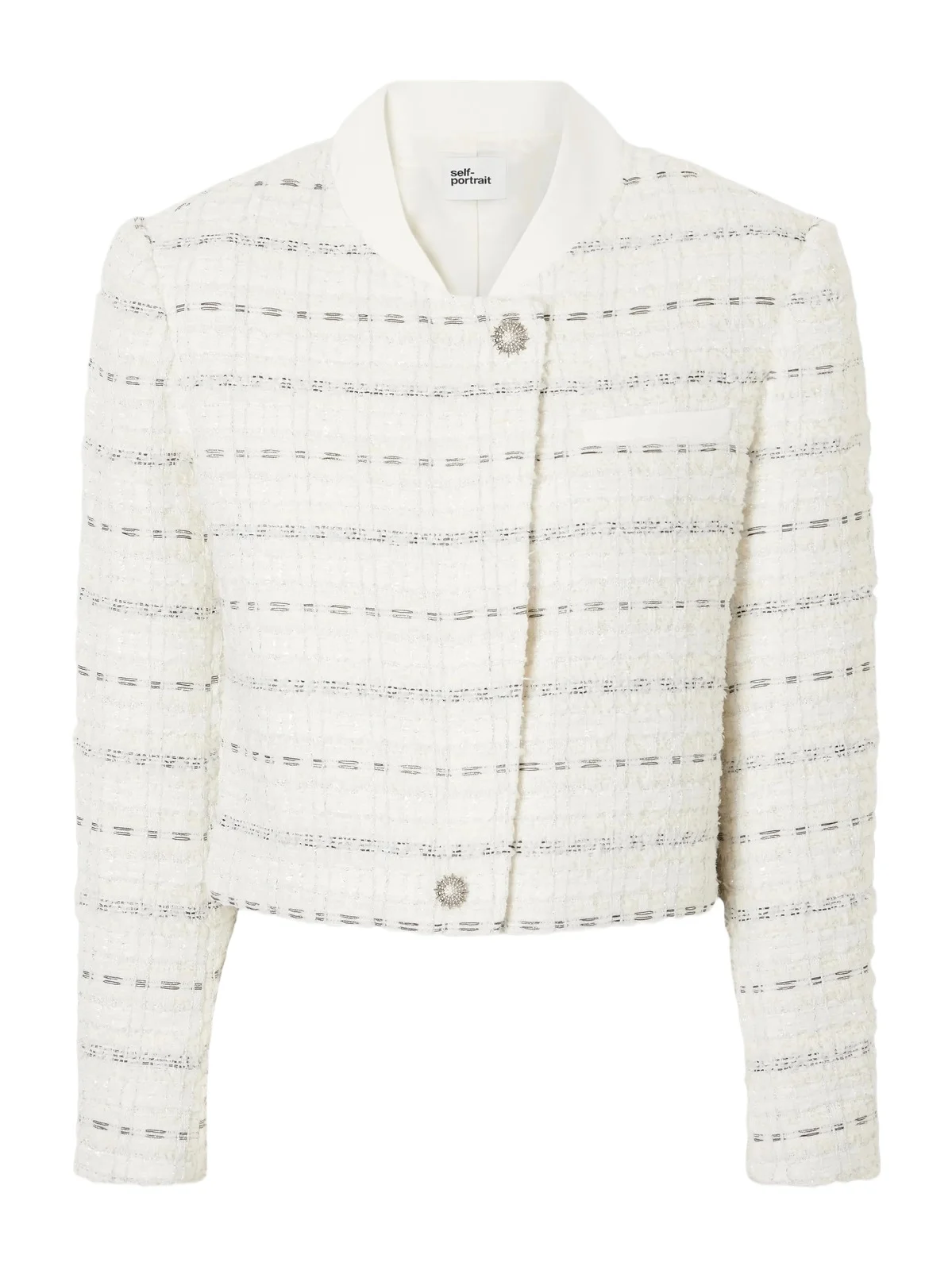 Cropped Metallic Bouclè Jacket Cropped Metallic Bouclè Jacket