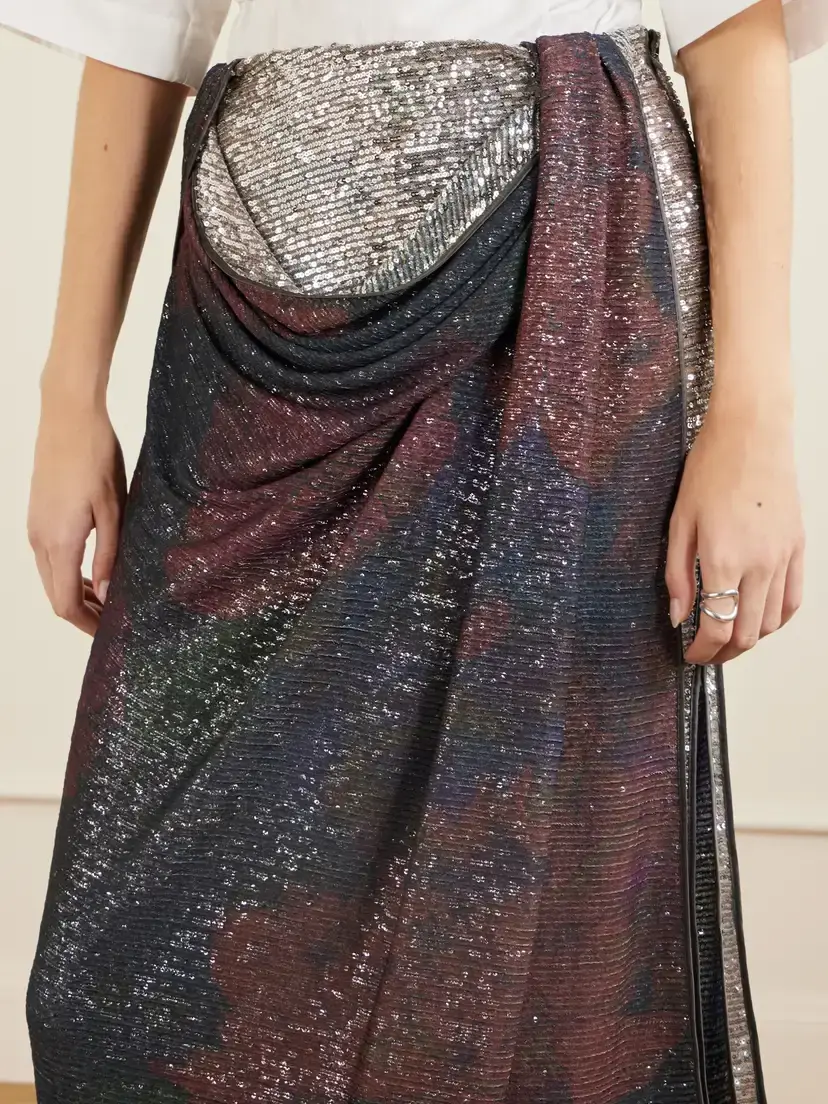 Maison Margiela Sequined Satin Midi Skirt | Thumbnail 5 Maison Margiela Sequined Satin Midi Skirt | Thumbnail 5
