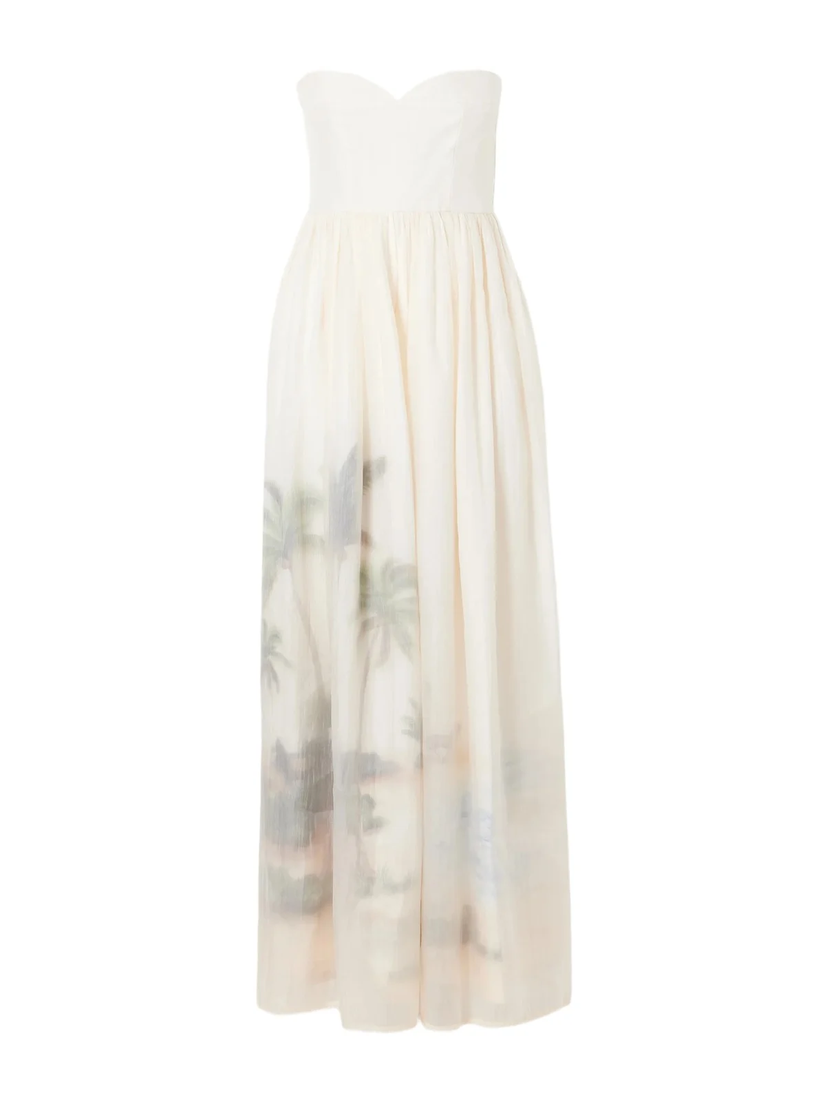 Tonia Arena Printed Organza Midi Dress