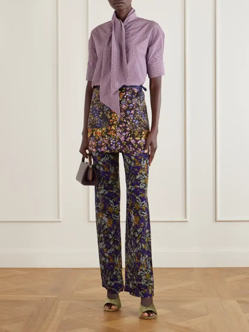 Dries Van Noten Floral-print Satin Mini Skirt | Thumbnail 2
