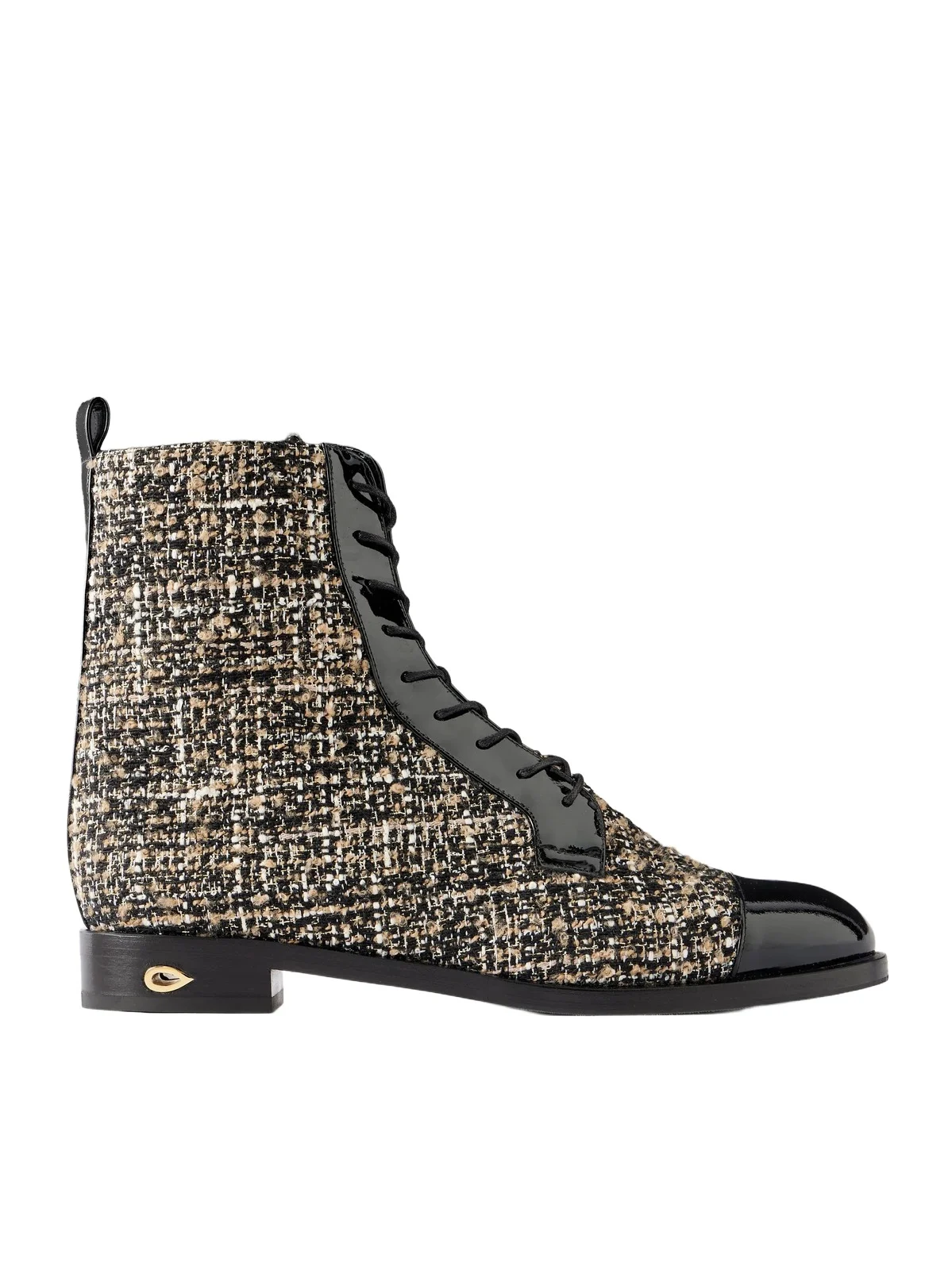 Brando 20 Leather-trimmed Tweed Ankle Boots Brando 20 Leather-trimmed Tweed Ankle Boots