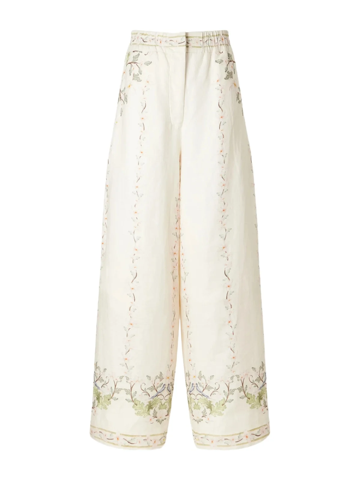 Tota Anhelo Floral-printed Linen Straight-leg Pants Tota Anhelo Floral-printed Linen Straight-leg Pants
