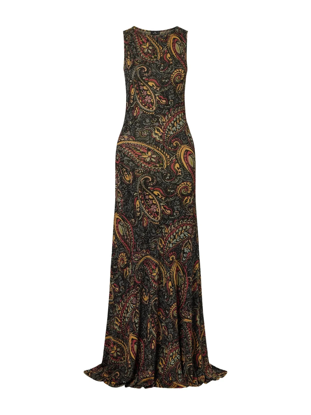 Paisley-print Metallic Ribbed-knit Maxi Dress Paisley-print Metallic Ribbed-knit Maxi Dress