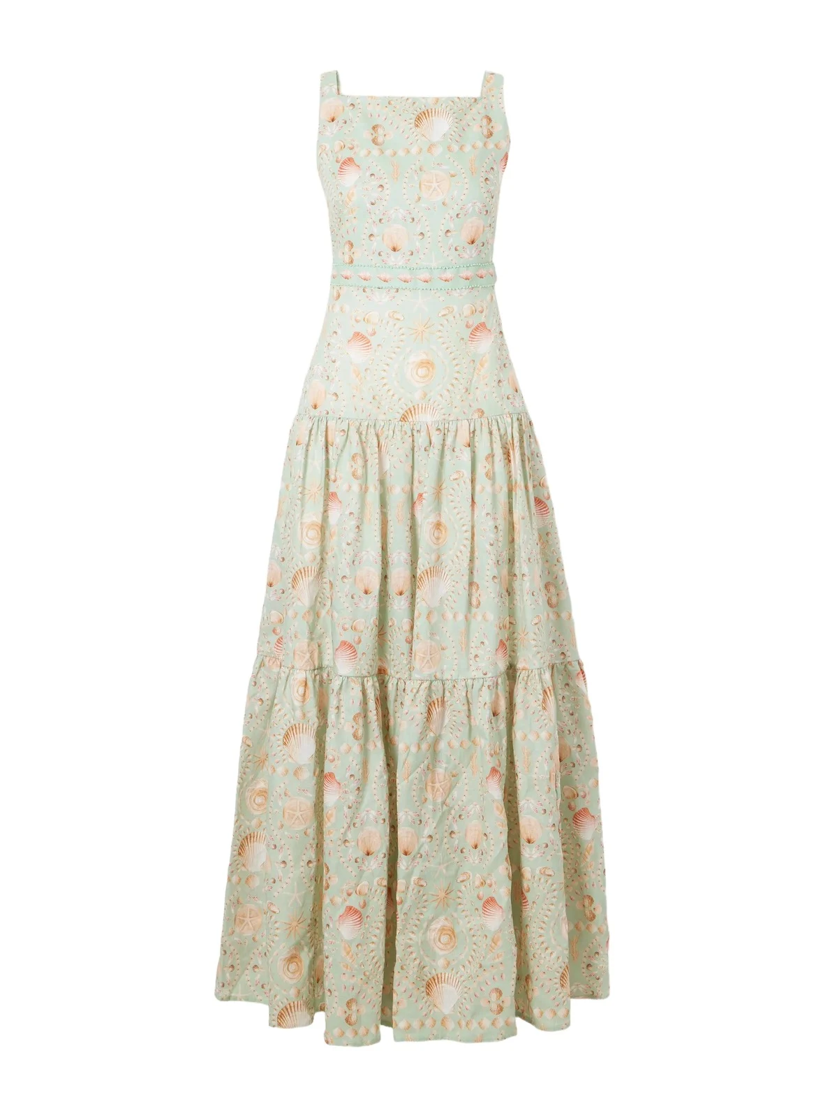 Abeja Playa Printed Linen Maxi Dress Abeja Playa Printed Linen Maxi Dress