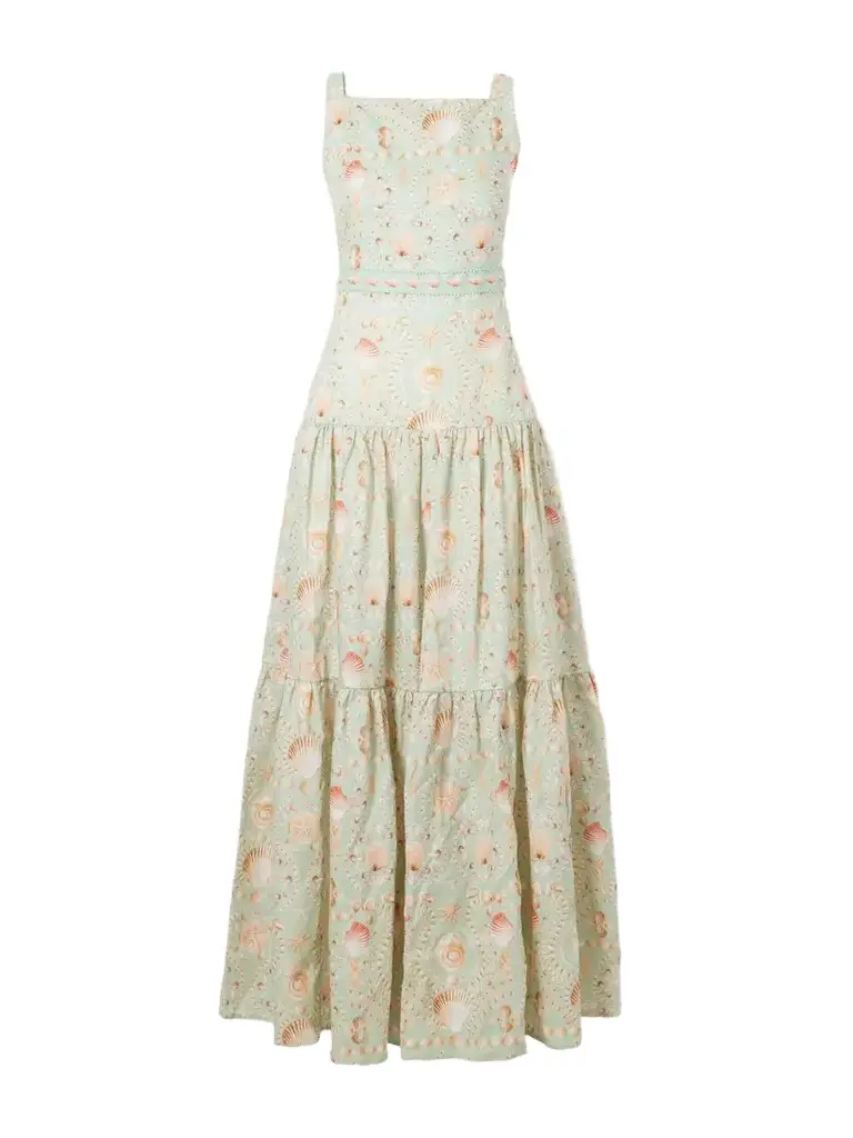 Agua by Agua Bendita Abeja Playa Printed Linen Maxi Dress | Image 1 Agua by Agua Bendita Abeja Playa Printed Linen Maxi Dress | Image 1