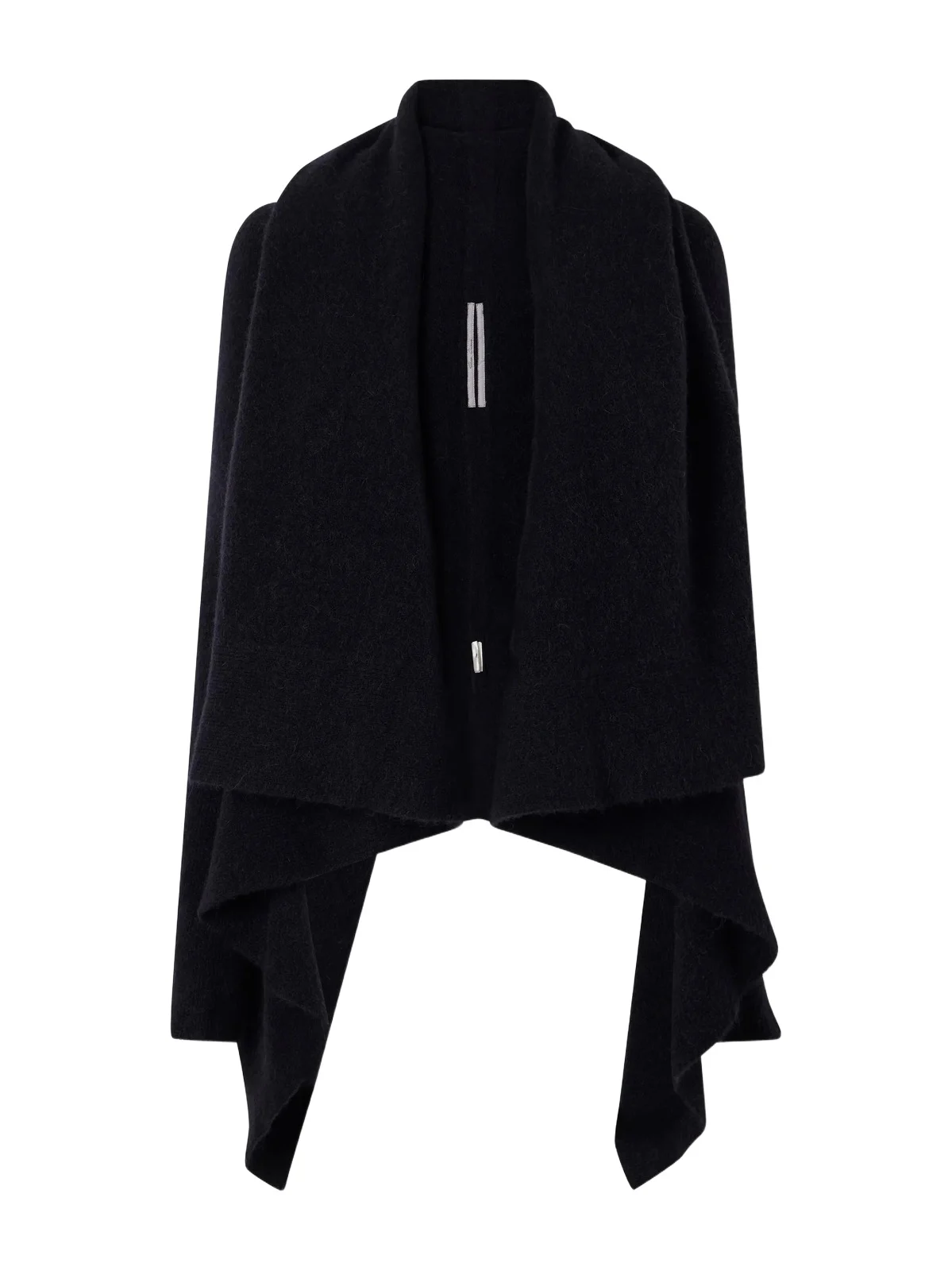 Draped Wool-blend Cardigan