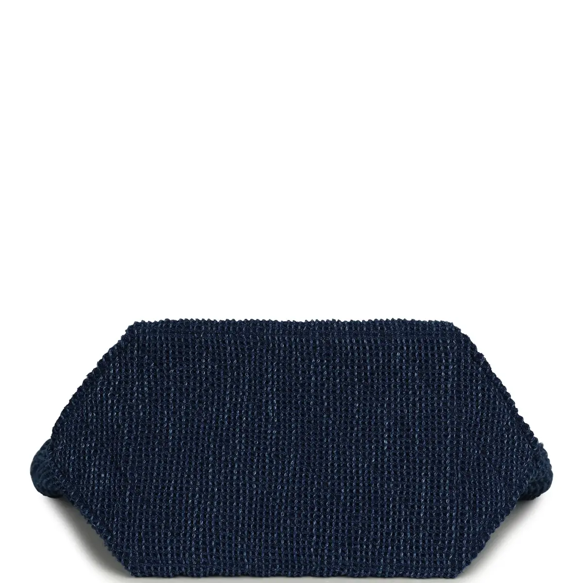 Chanel Chanel Large CC Shopping Tote Bag Dark Blue Denim, Black Calfskin Gold Hardware | Thumbnail 6