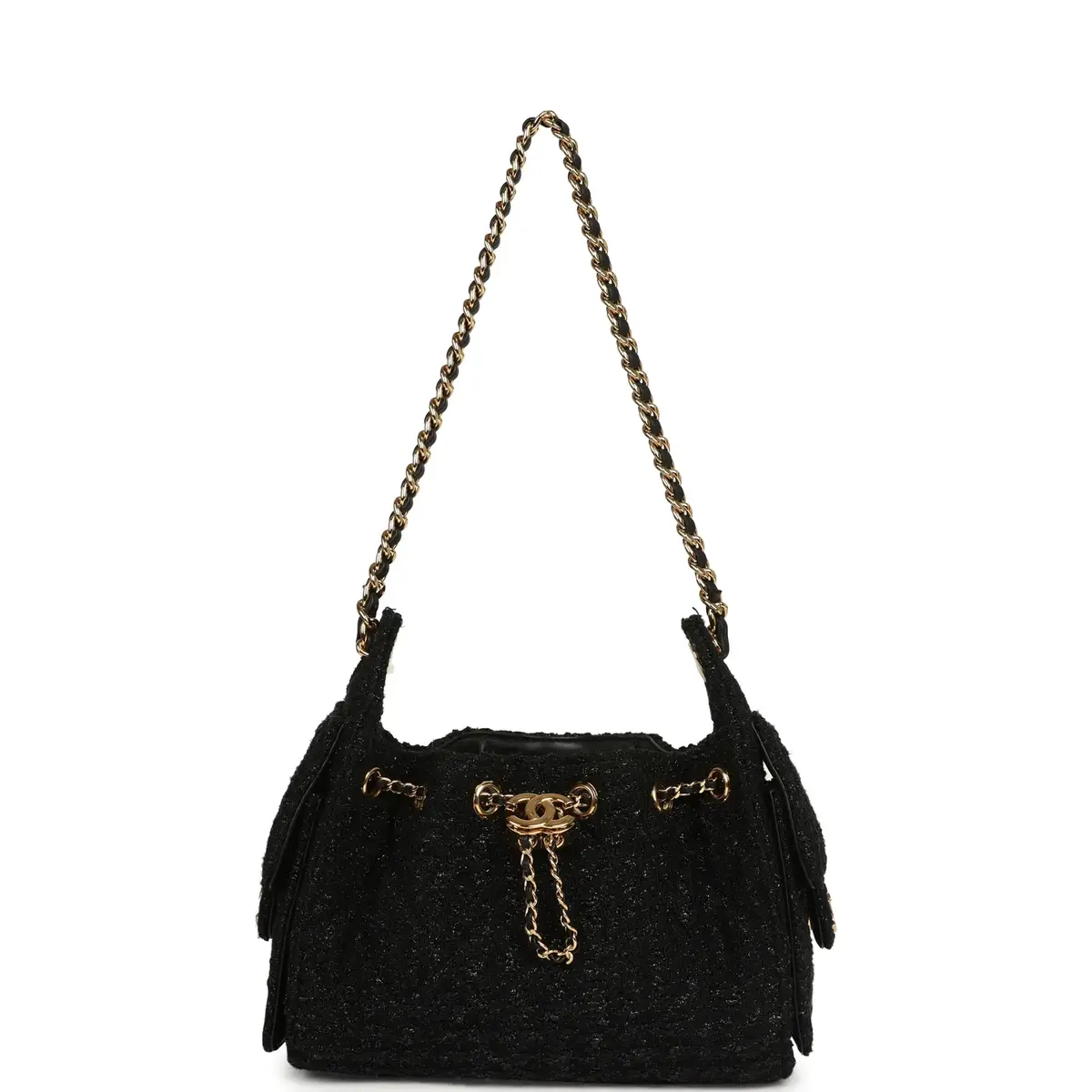 Chanel Chanel Mini 25 Hobo Bag Black Tweed Bouclé Gold Hardware | Thumbnail 7 Chanel Chanel Mini 25 Hobo Bag Black Tweed Bouclé Gold Hardware | Thumbnail 7