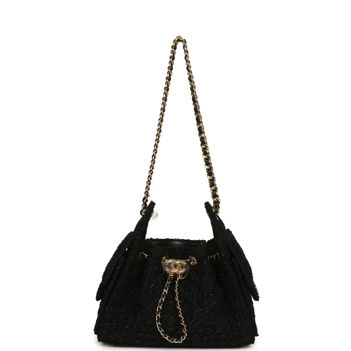 Chanel Chanel Mini 25 Hobo Bag Black Tweed Bouclé Gold Hardware | Thumbnail 7 Chanel Chanel Mini 25 Hobo Bag Black Tweed Bouclé Gold Hardware | Thumbnail 7