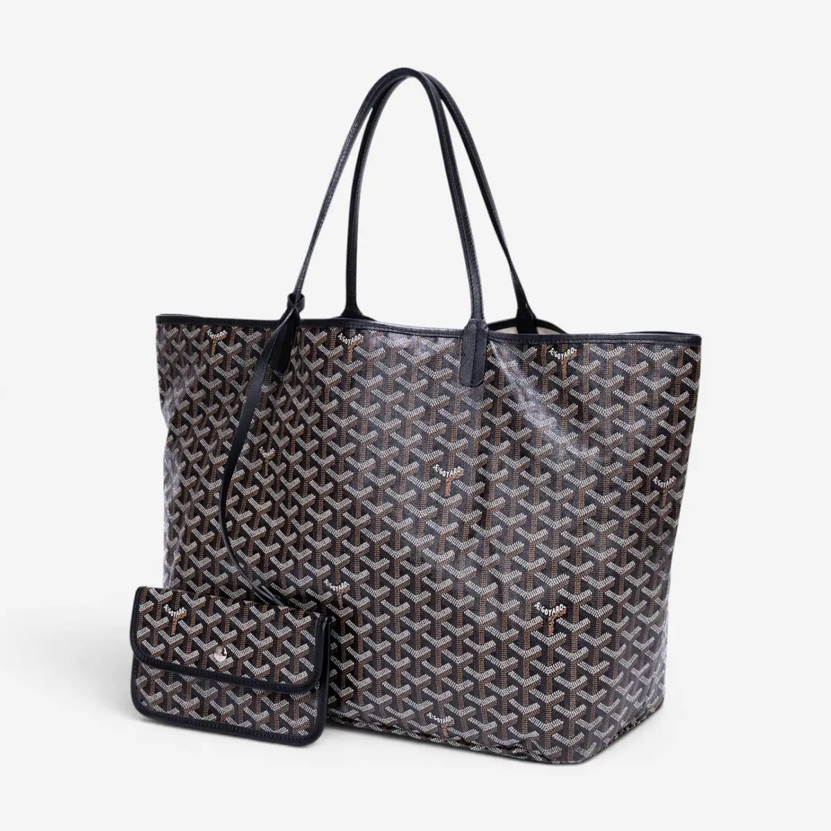goyard Goyard Saint Louis Black Goyardine Coated Canvas Tote Bag by The Solist | Thumbnail 2 goyard Goyard Saint Louis Black Goyardine Coated Canvas Tote Bag by The Solist | Thumbnail 2