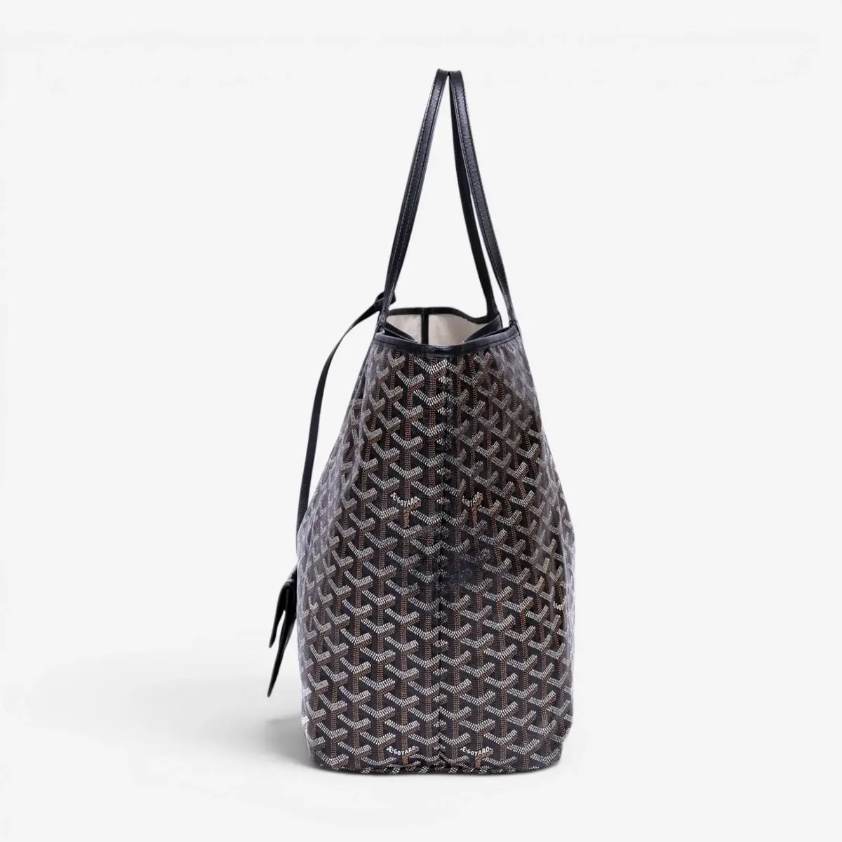 goyard Goyard Saint Louis Black Goyardine Coated Canvas Tote Bag by The Solist | Thumbnail 3 goyard Goyard Saint Louis Black Goyardine Coated Canvas Tote Bag by The Solist | Thumbnail 3