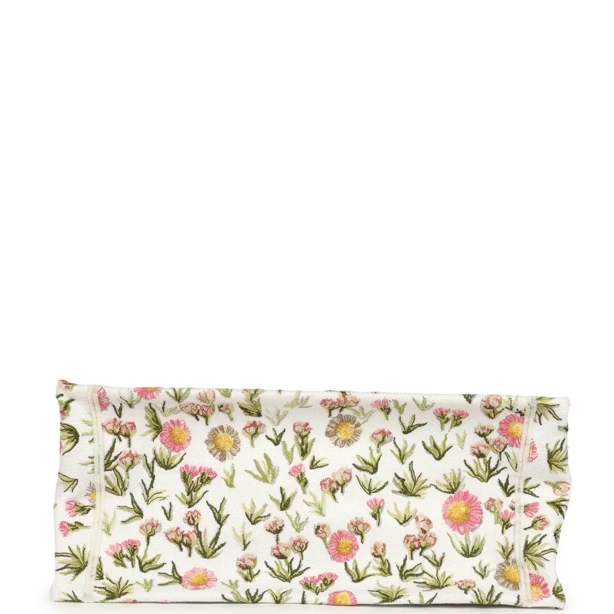 Dior Christian Dior Medium "Daisy Garden" Book Tote with Strap Pink, White, Multi Embroidered Canvas Silver Hardware | Thumbnail 6
