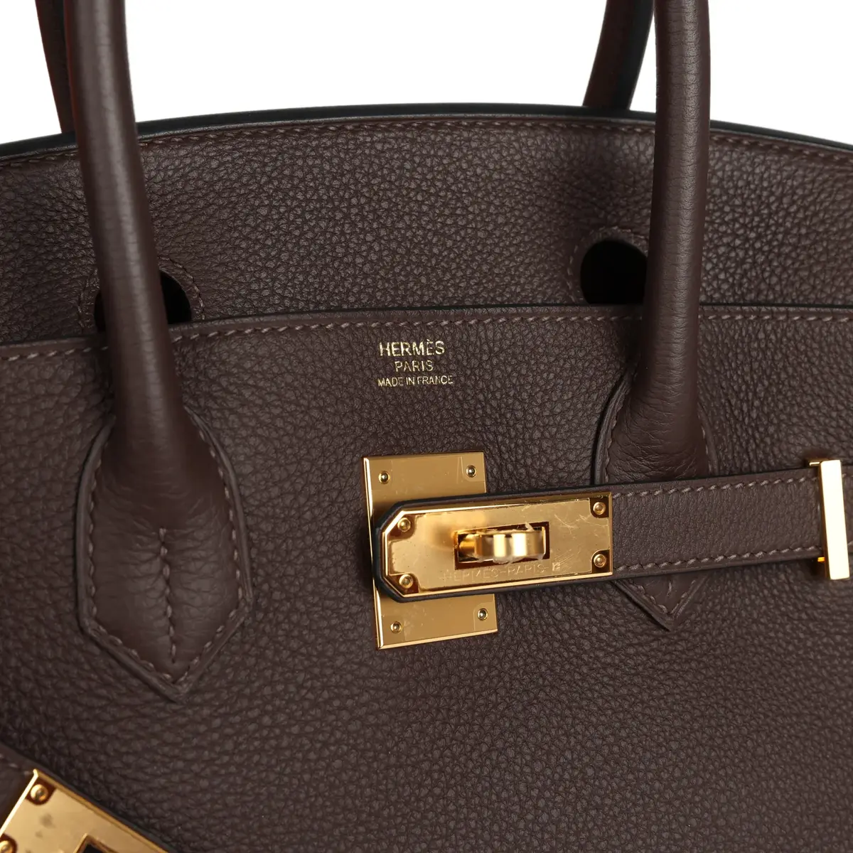 HERMÈS Hermes Birkin 30 Chocolate Togo Gold Hardware | Thumbnail 7