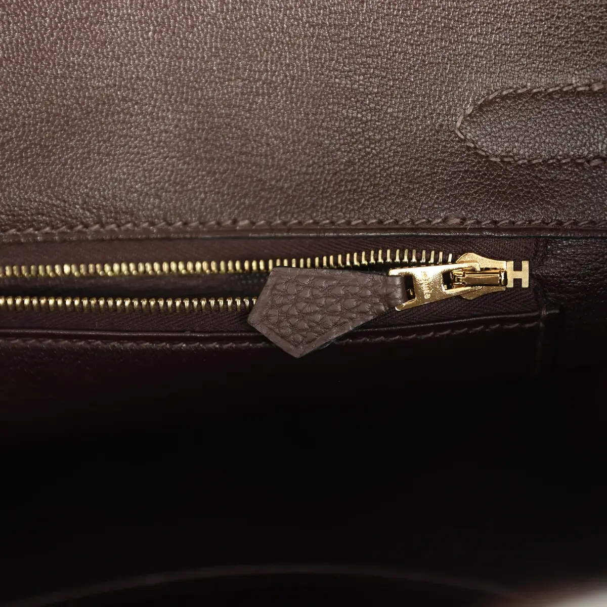 HERMÈS Hermes Birkin 30 Chocolate Togo Gold Hardware | Thumbnail 9