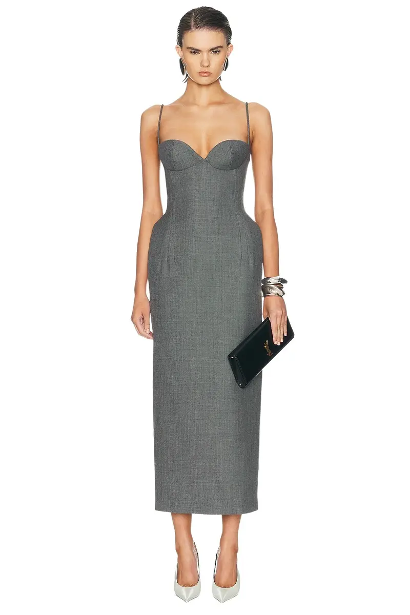 Bustier Midi Dress