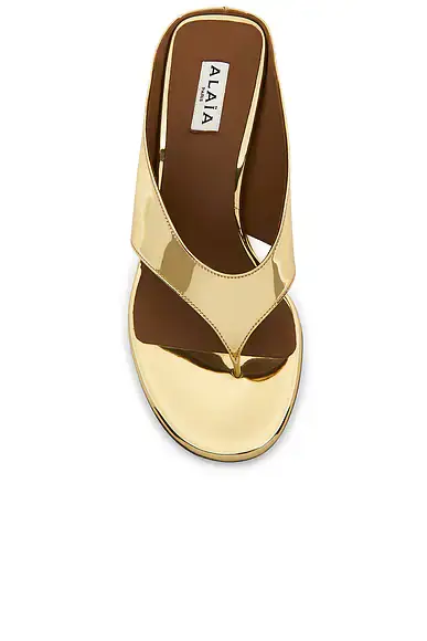 Alaïa Wedge Thong Mule | Thumbnail 4 Alaïa Wedge Thong Mule | Thumbnail 4