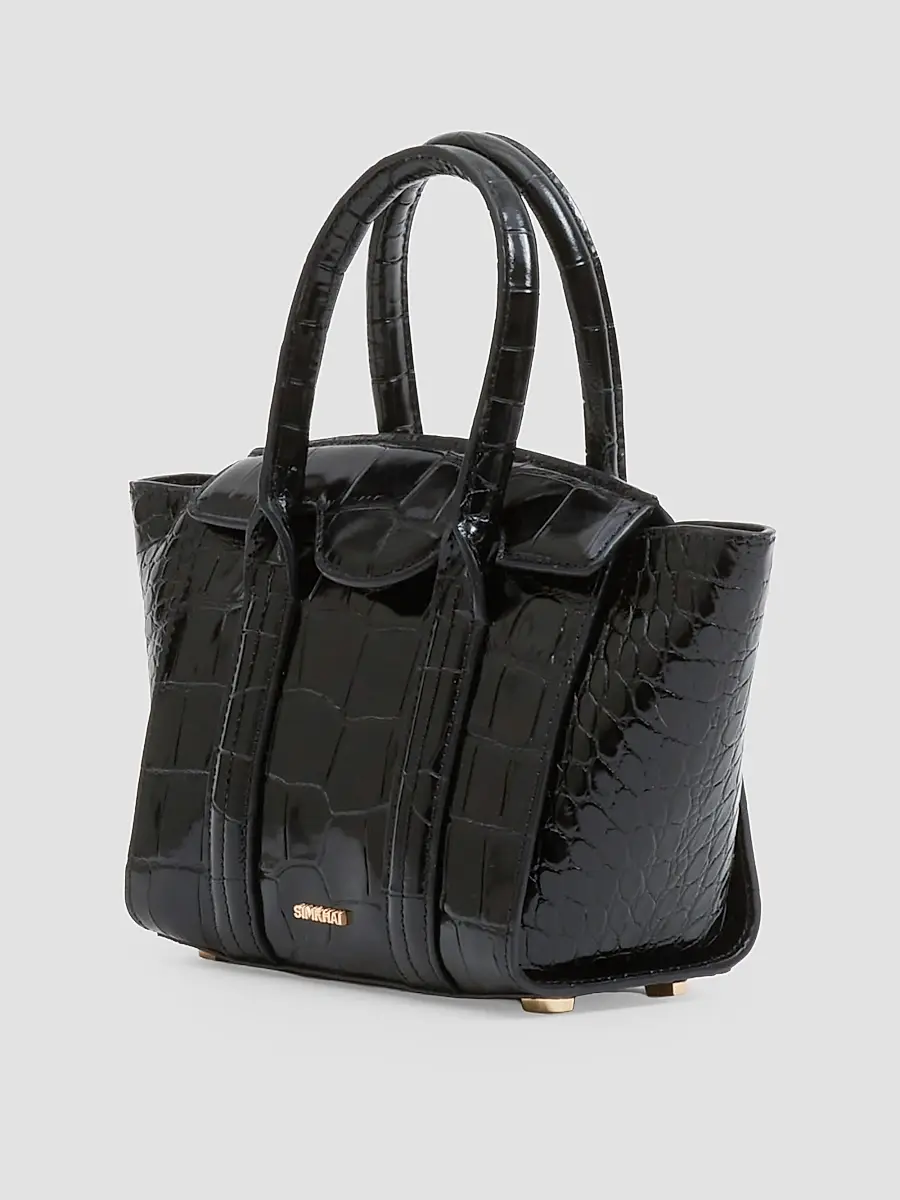 Simkhai Women's Nicola Mini Croc-Embossed Leather Tote Bag | Thumbnail 2 Simkhai Women's Nicola Mini Croc-Embossed Leather Tote Bag | Thumbnail 2