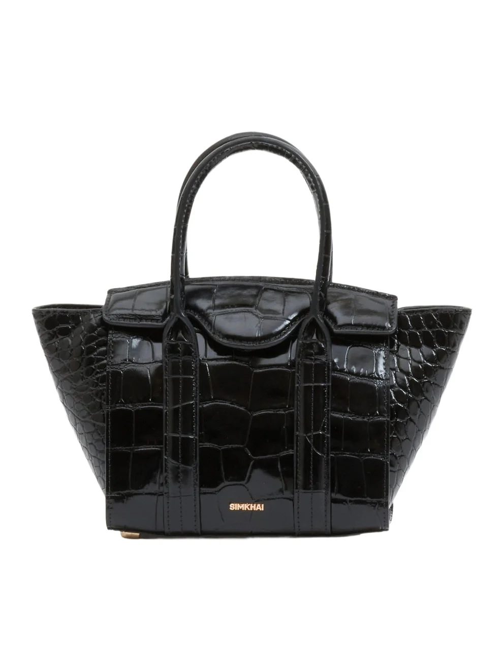 Women's Nicola Mini Croc-Embossed Leather Tote Bag