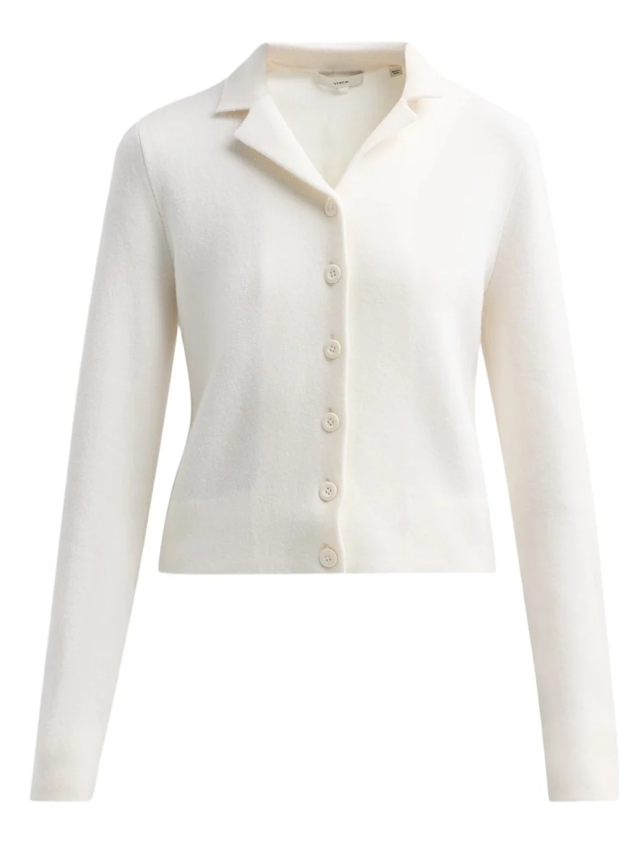 Vince Women's Notch Collar Double-Face Cardigan