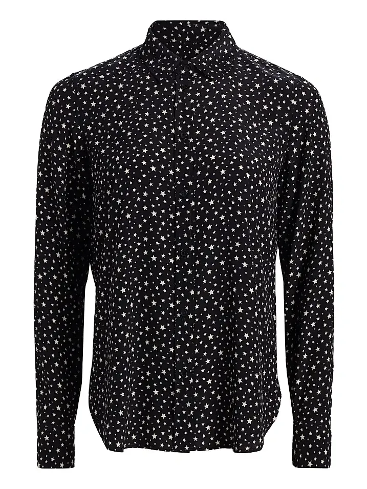 Women's Gaia Printed Silk Button-Front Shirt Women's Gaia Printed Silk Button-Front Shirt