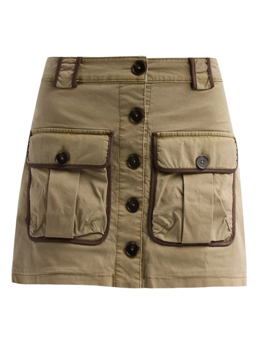 Ramy Brook Women's Kylie Contrast-Trim Mini Skirt