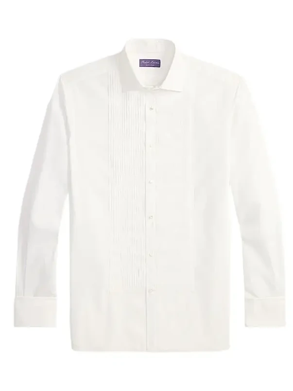 Men's Sea Island Pleated Bib Cotton Tuxedo Shirt Men's Sea Island Pleated Bib Cotton Tuxedo Shirt