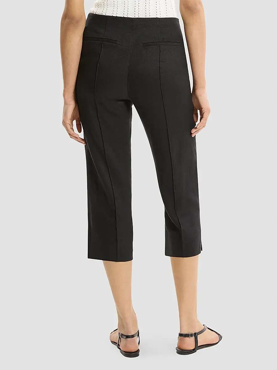Theory Women's Linen-Blend Slit Capri Pants | Thumbnail 3 Theory Women's Linen-Blend Slit Capri Pants | Thumbnail 3