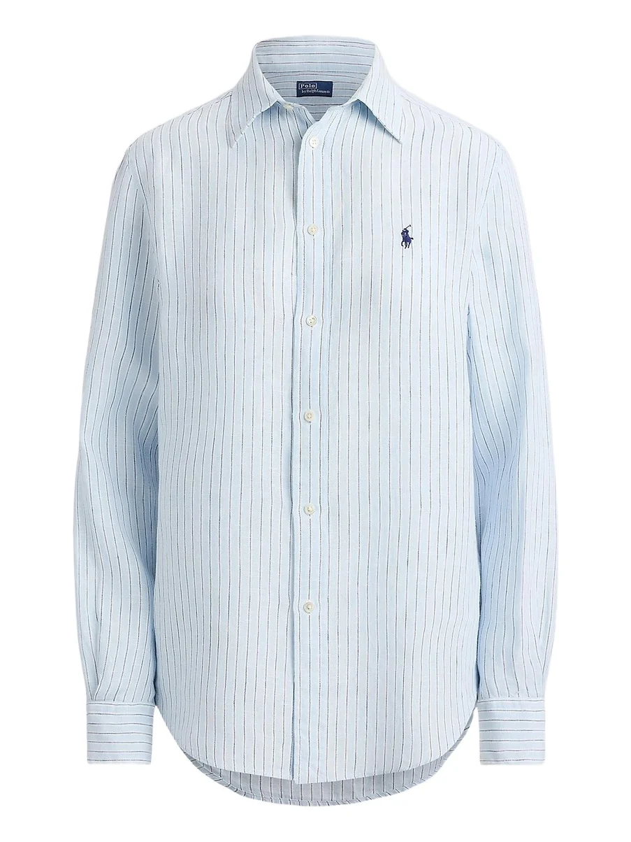 Women's Striped Linen Sport Shirt