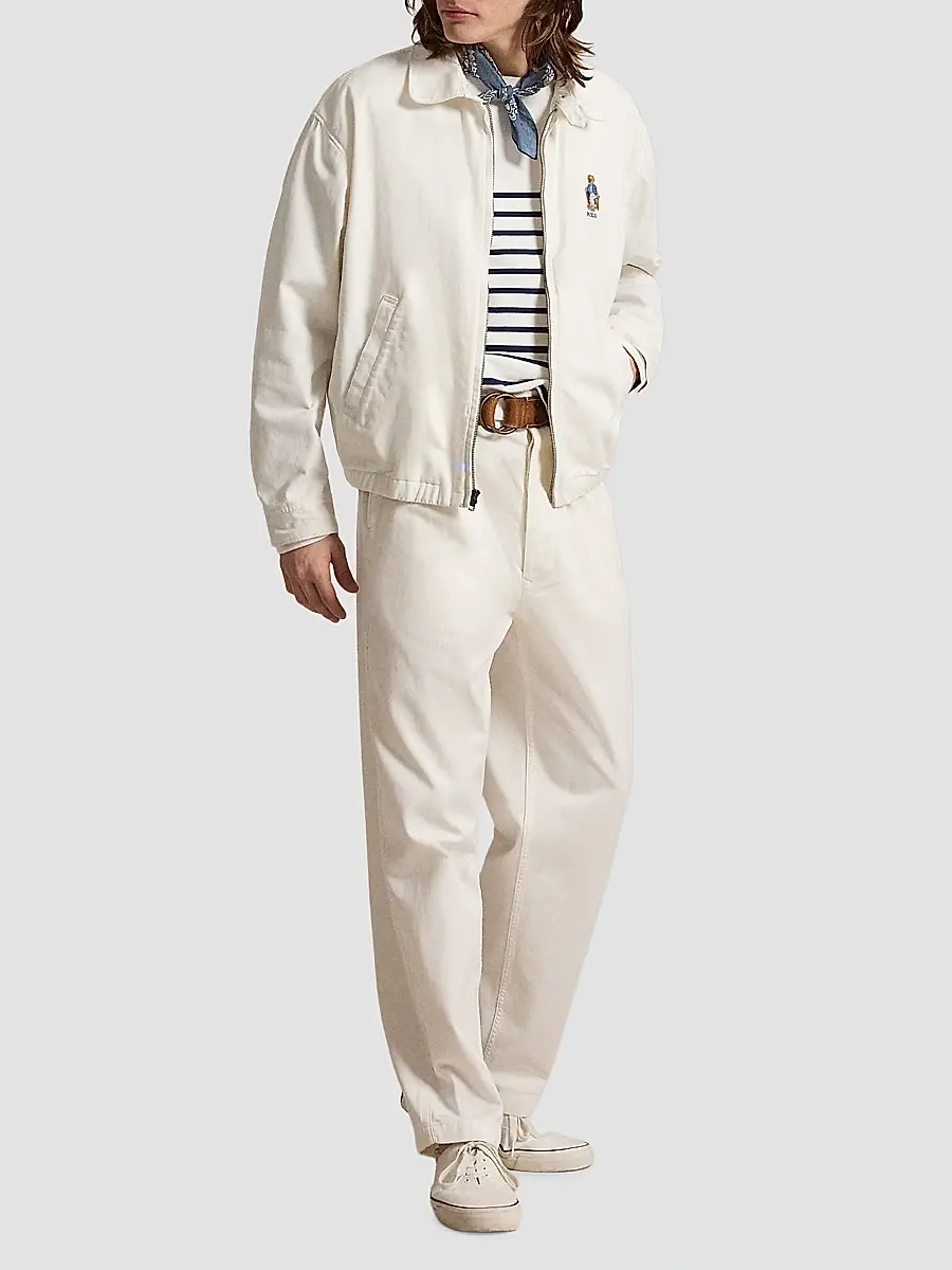 Polo Ralph Lauren Men's Polo Bear Twill Windbreaker Jacket | Thumbnail 2 Polo Ralph Lauren Men's Polo Bear Twill Windbreaker Jacket | Thumbnail 2