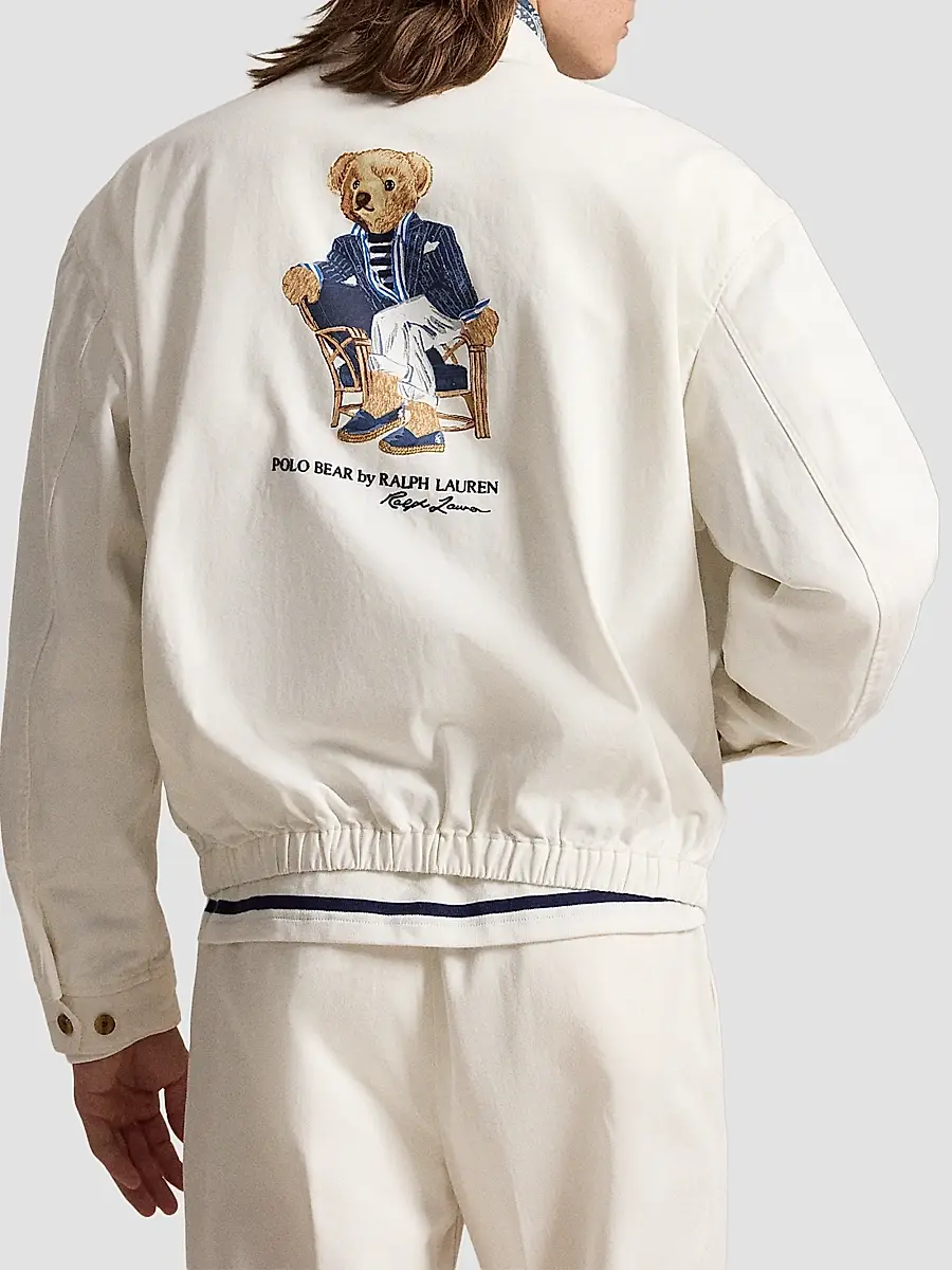 Polo Ralph Lauren Men's Polo Bear Twill Windbreaker Jacket | Thumbnail 3 Polo Ralph Lauren Men's Polo Bear Twill Windbreaker Jacket | Thumbnail 3