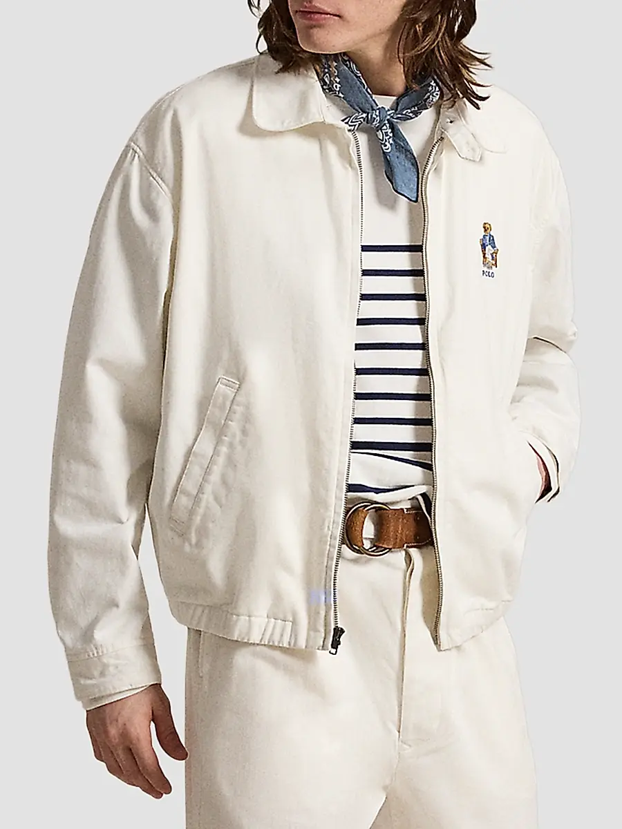 Polo Ralph Lauren Men's Polo Bear Twill Windbreaker Jacket | Thumbnail 4 Polo Ralph Lauren Men's Polo Bear Twill Windbreaker Jacket | Thumbnail 4