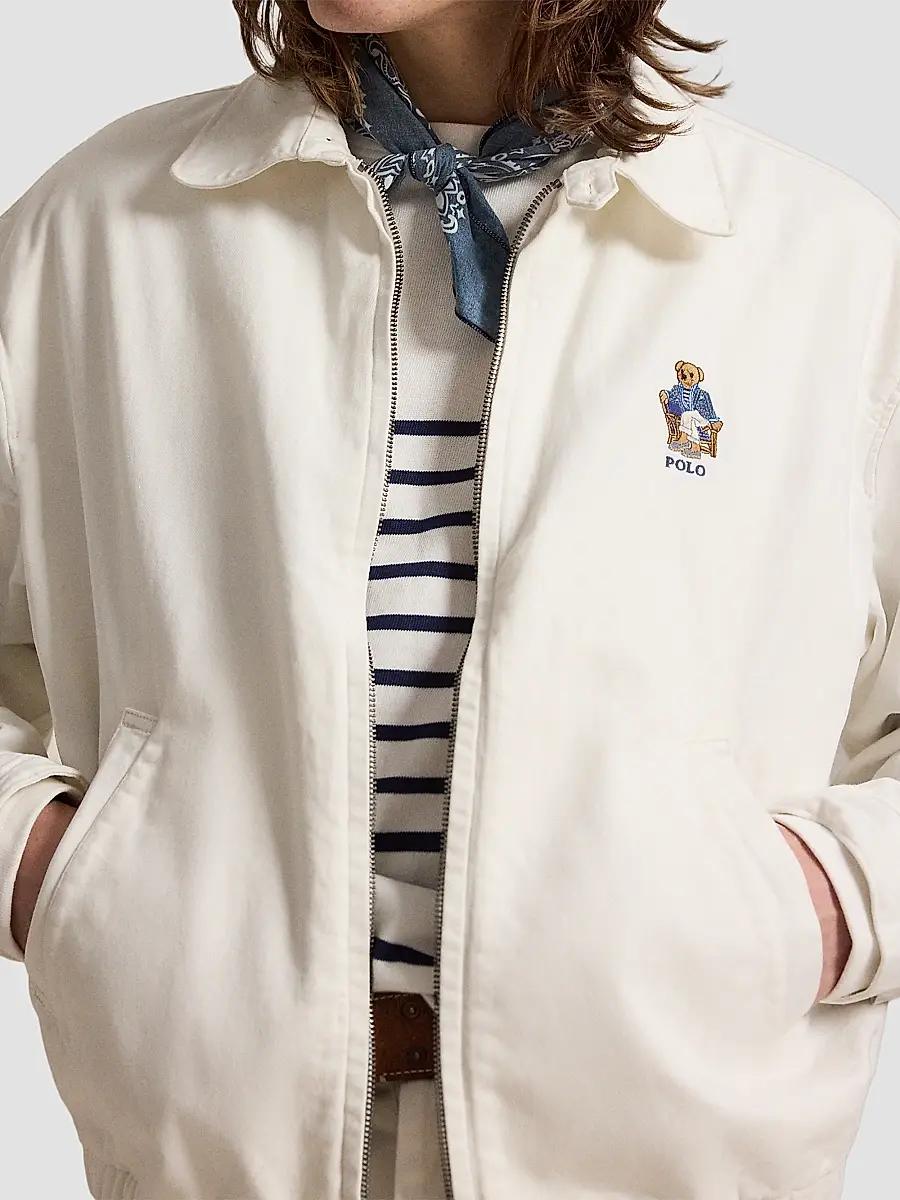 Polo Ralph Lauren Men's Polo Bear Twill Windbreaker Jacket | Thumbnail 5 Polo Ralph Lauren Men's Polo Bear Twill Windbreaker Jacket | Thumbnail 5