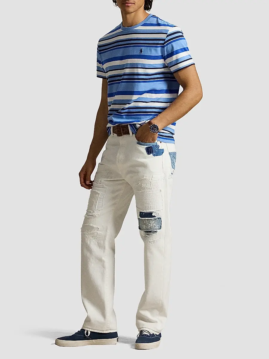 Polo Ralph Lauren Men's Striped Cotton T-Shirt | Thumbnail 2 Polo Ralph Lauren Men's Striped Cotton T-Shirt | Thumbnail 2