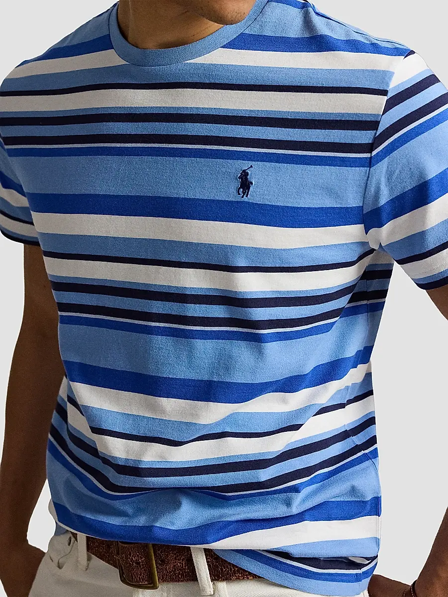 Polo Ralph Lauren Men's Striped Cotton T-Shirt | Thumbnail 6 Polo Ralph Lauren Men's Striped Cotton T-Shirt | Thumbnail 6