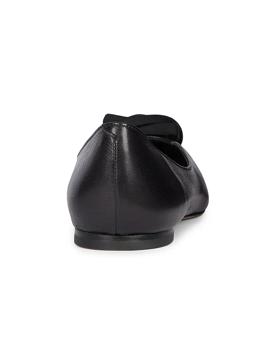 Roger Vivier Women's I Love Vivier Rose Leather Ballerina Flats | Thumbnail 3
