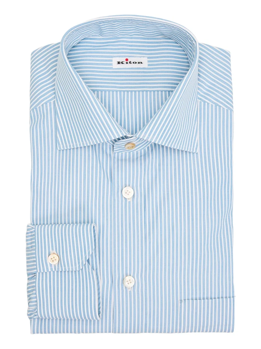 Kiton Men's Striped Cotton Shirt