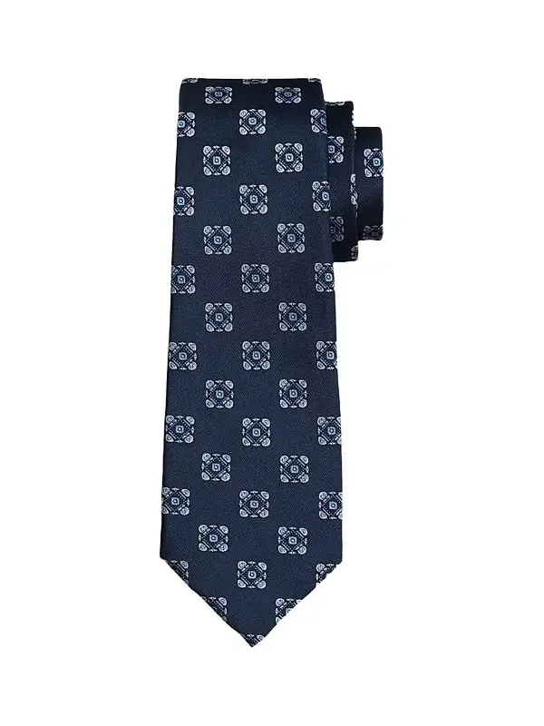 Men's Medallion Woven Silk Tie Men's Medallion Woven Silk Tie