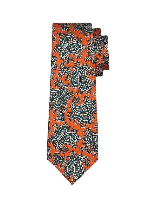 Kiton Men's Paisley Silk Twill Tie