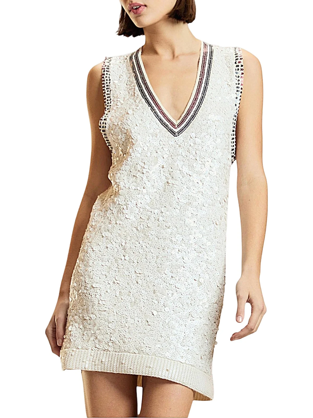 Women's Blair Sequined Wool-Cashmere Minidress