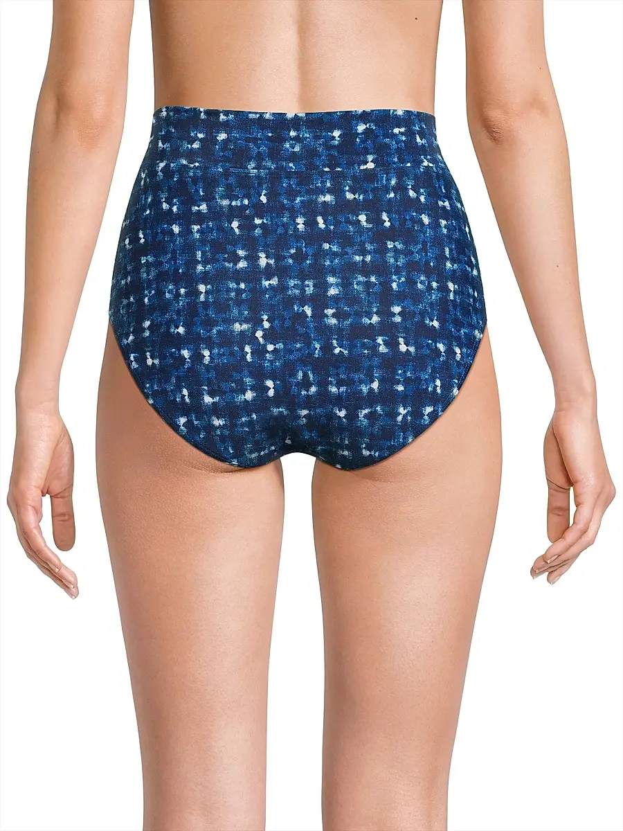 Change of Scenery Women's Denim Noir Side-Tie High-Waisted Bikini Bottom | Thumbnail 4 Change of Scenery Women's Denim Noir Side-Tie High-Waisted Bikini Bottom | Thumbnail 4