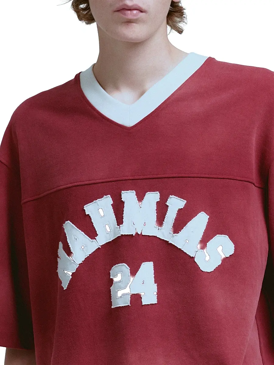 Nahmias Men's Campus Cotton Jersey T-Shirt | Thumbnail 4 Nahmias Men's Campus Cotton Jersey T-Shirt | Thumbnail 4