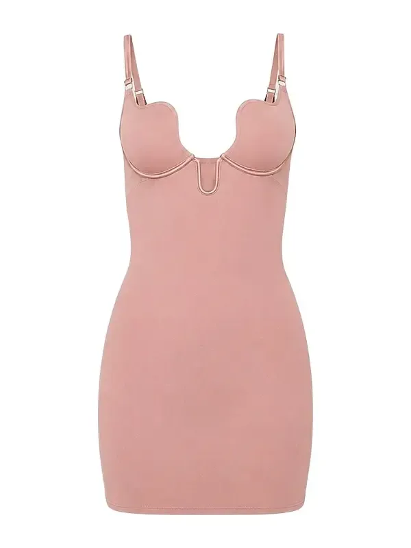 Women's Le Stretch Micro U-Plunge Mini Slip Dress Women's Le Stretch Micro U-Plunge Mini Slip Dress