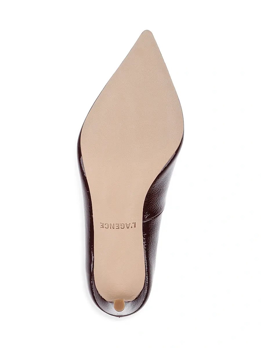 L'Agence Women's Maelle III 90MM Patent Leather Pumps | Thumbnail 6 L'Agence Women's Maelle III 90MM Patent Leather Pumps | Thumbnail 6