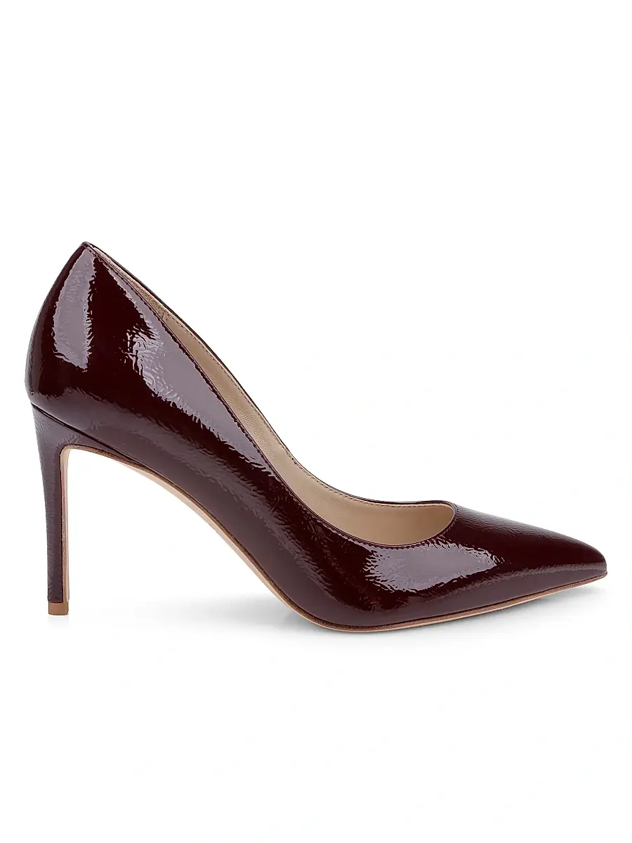 L'Agence Women's Maelle III 90MM Patent Leather Pumps - Wine Patent - Size 10 | Image 1 L'Agence Women's Maelle III 90MM Patent Leather Pumps - Wine Patent - Size 10 | Image 1