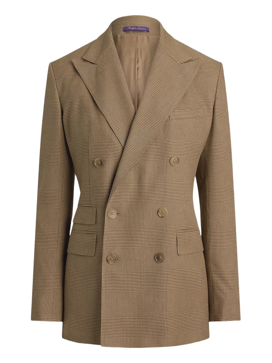 Ralph Lauren Collection Women's Lily Glen Plaid Silk Blazer